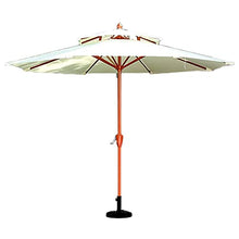 USZWBY 2.7M Wide Garden Parasol Umbrella with Crank,Double Top Umbrella Shades for Outdoors/Beach/Pool/Patio