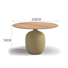 TBJEN Tables and Chairs, Solid Teak Wood Outdoor Patio Open-air Balcony Leisure Garden Trendy Creative Rattan Chairs(3)