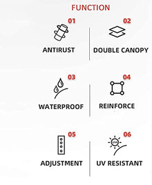 QZQHNYJ Parasol Garden Patio Umbrellas Rainproof And Sunshade Two-In-One Parasol For Sunshade Advertising Umbrella Parasol Large Commercial Umbrella