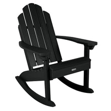 highwood Classic Westport 2 Adirondack Rocking Chairs with Side Table, Black