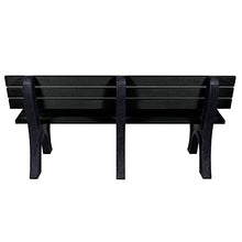 Aurora Traditional 6 ft Park Bench, Black