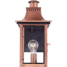 Quoizel Chalmers Outdoor Wall Lantern 15 Inch 1-Light Aged Copper