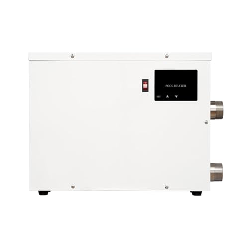 aromaoveite Electric Pool Heater | Electric Pool Heater/Hot Tub Thermostat with Touch Screen, Made of Stainless Steel, Suitable for Swimming Pools, Spas, and Bathtubs. 9kw