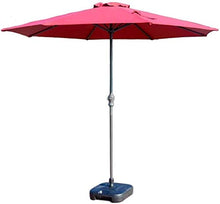 YYBOES Outdoor Garden Parasols Parasols 9' Patio/Garden Umbrella With Crank, Perfect For Outdoor Yard, Beach Commercial Event Market, Camping, Swimming Pool Side good