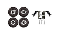 3G Lift Kit Combo with 12" Flash Wheels & Tires for EZGO RXV Electric Golf Carts 2013.5+