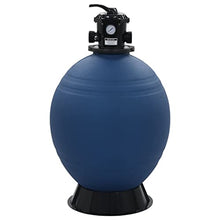 vidaXL Pool Filter Blue High-Density polyethylene Large Durable