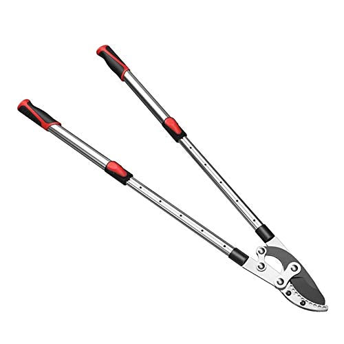 EliteBloom Pruning Shears, Garden Loppers Long Handle Telescopic Anvil Loppers, Landscaping Rough Dead Tree Pruning Tool, Extendable 69-103Cm Garden Pruner,4×Clippers