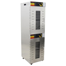 HayWHNKN Commercial Food Dehydrator Machine 40 Trays Stainless Steel Silver