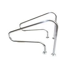 BSNANCA Swimming Pool railings of 304 Stainless Steel, Pool handrails, Pool Wall Handles, Suitable for Various Indoor and Outdoor Swimming Pools, Water Parks, etc. (Shown 125cm) (Shown 125cm)