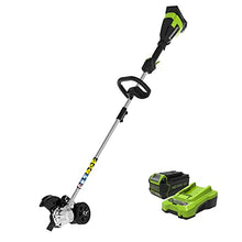 Greenworks 40V 8 in Cordless Electric Lawn Edger, 4.0 Ah Battery, Charger