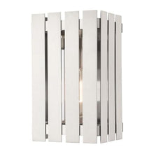 Livex 1 Light Brushed Nickel Outdoor Wall Lantern Nickel