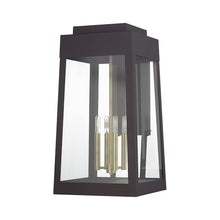 Livex Lighting, 20861-07, Oslo Collection, 4 Light Bronze Outdoor Extra Large Wall Lantern with Antique Brass Candles