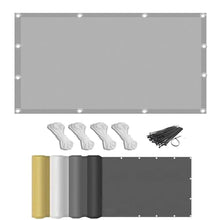 Waterproof Sun Shade Sail Straight Edge 22x40 FT Rectangle Canopy Sunshade Cover UV Block with Grommets Fence Privacy Screen for Outdoor Garden, Porch, Patio, Backyard