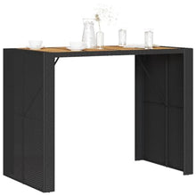 Garden Bar Table Black,Durable Garden Bar Table with Modern Design Outdoor Furniture for Gatherings and Social Events Patio Tables