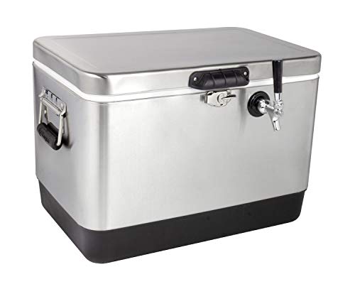 Kegco Jockey Box, 1 Tap, Stainless Steel