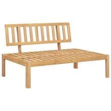 LPERTGFHU 6 Piece Patio Pallet Sofa Set with Cushions, Solid Acacia Wood Outdoor Garden Lounge Furniture, Modular Sectional Seating with Coffee Table, Brown