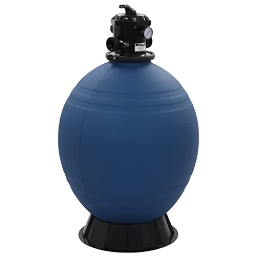 vidaXL Pool Filter Blue High-Density polyethylene Large Durable