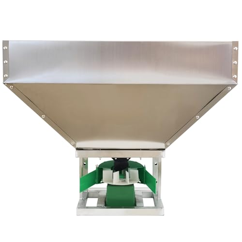IntXanth 12V Stainless Steel ATV Broadcast Spreader Front-Mounted Electric Spreading Machine for Tractors