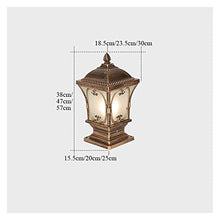 ALDEPO Courtyard Light Column Lamp Stigma Floor Lamp Lantern Outdoor Lighting Outdoor Column Lights Street Lamp Decor Light/38Cm