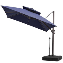 128'' Square Cantilever Umbrella with Easy-Move Base | One-Person Mobility