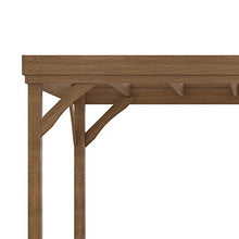Outsunny 10' x 12' Outdoor Pergola Wood Gazebo Brown