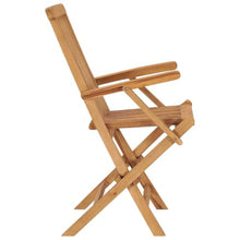 YUOGHRTFE Teak Wood Folding Patio Chairs 6 Pcs Set, Outdoor Garden Dining Chairs Solid Teak Hardwood, Foldable Seating for Patio