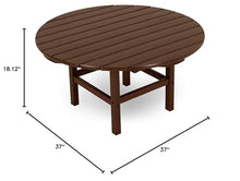 Ivy Terrace™ Round 37" Conversation Table in Mahogany