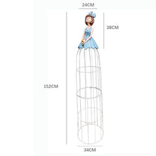 Metal Iron Garden Bracket, Heavy Duty Strong Plant Cage for Roses, Climbing Plants Support Structure Garden Decoration (Green-Style 3