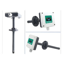 RQGYUPJBD Pipeline Wind Speed Sensor Transmitter Anemometer Duct Type Anemometer 4-20mA Anemometer for Environmental Protection(0-5v Output,0-15m per s)