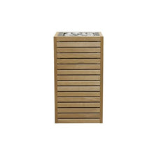 HUUM CORE6 6.5KW Series, Sauna Heater, Customizable Exterior with Control (Sauna Stones Included) (6.5kW Thermo-Aspen Wood - Stainless Steel Inlay, UKU Local - Wood)
