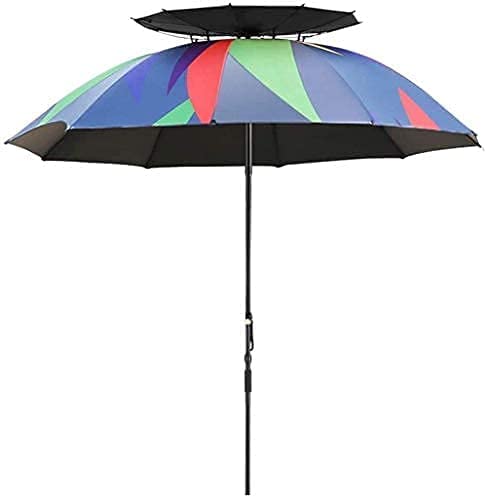 Housewares Sun Parasol Umbrella Garden 7.2ft 2.2m Patio Umbrella, Outdoor Parasol with Tilt Crank for Pool Fishing Beach Use, Waterproof UV Protection, No Base (Color : Style2) ()