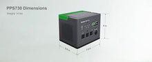 Schneider OffGrid 738Wh Portable Power Station, PPS730 Portable Solar Generator with Wireless Charging Pad, for Camping or Home