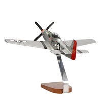 High Flying Models North American P-51 Mustang Mahogany Sculpture Multicolor