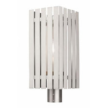 Livex 1 Light Brushed Nickel Outdoor Post Top Lantern Nickel