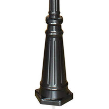 2-Lights Antique Victoria Street Light Retro Ip54 Waterproof Aluminum Metal Pillar Lantern Outdoor Landscape High Pole Post Lighting E27 Courtyard Park Lawn Column Road Post Lamp Individualit ( Heig