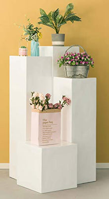 Flower Stand cube, Interior Design, decorative display cube, Wedding Pedestal stand, Centerpiece, Flower Display Stand, Home Décor, for Entryway, Living Room, or Dining Room, 51 Inches Tall