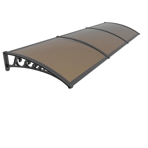 60x120in Window Door Awning One-Piece Seamless Overhang UV/Rainproof Canopy