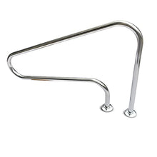 Swimming Pool handrails, Stainless Steel Pool Wall Railing Handles, Safety Hand Rails, Used in Indoor and Outdoor Ground Swimming Pools, hot Spring Baths, Water Parks, etc. 1PCS (Silver 125c (Silver
