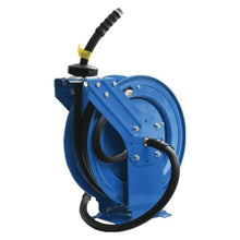 OIL SHIELD OSFHRONE40 Farm Fuel Hose Reel – Heavy Duty Assembly, 1" x 40' Rubber Hose, 1" MNPT, Static Wire, 100 PSI, Kink & Cold-Weather Resistant, Diesel & Gasoline Use