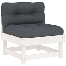 HEFZGDB 5 Piece Patio Lounge Set with Cushions White Solid WoodOutdoor Furniture Set Patio Set Patio Furniture setsSuitable for Garden, Patio, Courtyard.