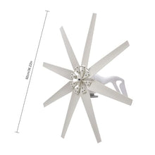 HUIZHITENGDA 4500W White 8 Blades Wind Turbine Generator Kit 12V 24V 48V 220V W/Controller Windmill Power Wind Power Generator for Solar Power Generation System,24v
