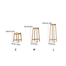 WOAITIANTIAN Vase Stand Wooden Plant Display Stand Tall Planter Floor Pot Indoor Holder Flower Bonsai Decoration(Large)