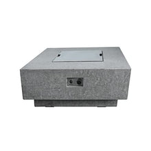 Elementi Manhattan 36" Propane Concrete Outdoor Fire Pit Table Bundle