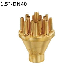 HIONJIN 1" 1.5" 2" Straight Sprayer Pond Music Brass Fountain Nozzles for Garden Sprinkler Irrigation System(DN40)