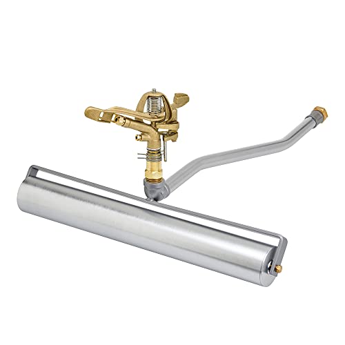 Underhill RollerPro 22-Inch Portable Sprinkler System Base with 1-Inch Part Circle Brass Impact Sprinkler, 1-Inch FHT x 1-Inch FPT, A-RP221-SI100P