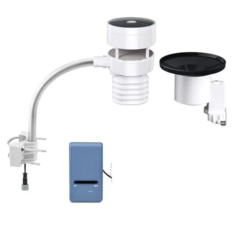NURII GW1103, Weather Station, Includes WS80 Ultrasonic Anemometer Sensor, Self-Emptying Rain Gauge Sensor and GW1100 Hub(915MHz)