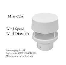 Mini-C5A Wind Speed Measurement Direction Sensor, Agriculture Compact Weather Station(Mini-C2A RS232)