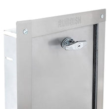 Midland Style Stainless Steel Trash Chute Door - Noiseless Self Closing Bottom Hinged Fire Rated & UL Approved (15" X 18") By Oswald Supply
