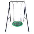 gobaplay Single Swing Set with Round Platform Tree Swing