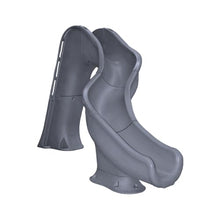Global Pool Products RIP Tide Inground Swimming Pool Water Slide Deck Mounted Right Curve Turn Grey GPPSRT-Grey-R